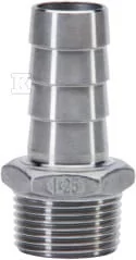 Końcówka do węża ze stali nierdzewnej 3/4" x 20mm - Akcesoria hydrauliczne - miniaturka - grafika 1
