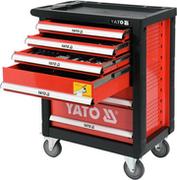 Pozostałe wyposażenie warsztatu - YATO Wózek narzędziowy z zestawem narzędzi 185 cz. YT-55307 YT-55307 - miniaturka - grafika 1
