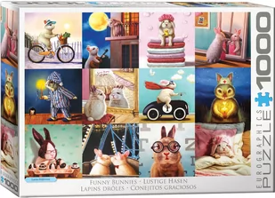 Puzzle 1000 Śmieszne króliki - Puzzle - miniaturka - grafika 1