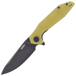 Nóż składany Kubey Nova Yellow G10, Black Stonewashed D2 (KU117C) - Noże - miniaturka - grafika 1