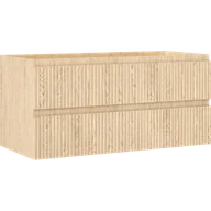 Szafki łazienkowe - Mexen Rivel szafka łazienkowa podumywalkowa 100 cm, 2 szuflady, ryflowana , dąb - 91A20-10047-2-BFF81 - miniaturka - grafika 1