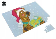 Puzzle - Puzzle SCOOBY DOO KUDŁATY ŚWIĄTECZNE A3 252 el z Nadrukiem + IMIĘ Pudełko 3 - miniaturka - grafika 1