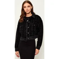 Kurtki damskie - Armani Exchange Kurtka jeansowa Cropped Fit - miniaturka - grafika 1