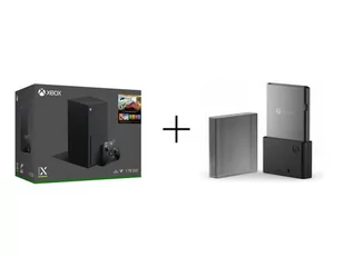 MICROSOFT Konsola XBOX Series X 1 TB + Forza Horizon 5 + Karta rozszerzenia przestrzeni dyskowej 1TB dla konsol Xbox Series X/S STJR1000400 - Konsole Xbox - miniaturka - grafika 1