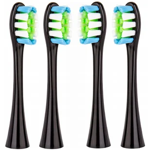 4x końcówki CZARNE do szczoteczki sonicznej Oclean SE / X / X PRO / X PRO Elite / X PRO Digital / X10 / One / Air / Z / F1 / FLOW / Endurance - Rept.. - Końcówki do szczoteczek elektrycznych - miniaturka - grafika 1