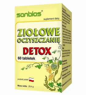 Sanbios Ziołowe Oczyszczanie 60 tab. - Suplementy naturalne - miniaturka - grafika 1
