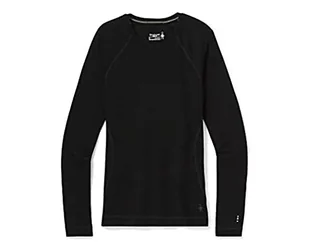 Smartwool Damskie topy Merino 250 Baselayer Crew w pudełku termiczne, czarne, XS - Koszulki i topy damskie - miniaturka - grafika 1