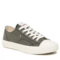 Trampki damskie - Trampki Tommy Hilfiger - Low Cut Lce-Up T3X9-32827-0890 S Black 999 - miniaturka - grafika 1
