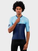 Koszulki sportowe męskie - Siroko Koszulka kolarska "M2 Teide" w kolorze niebieskim - miniaturka - grafika 1