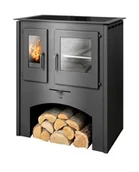 Kuchnie węglowe - ABX kuchnia na drewmo Thasos (z piekarnikiem) płyta ceramiczna - miniaturka - grafika 1