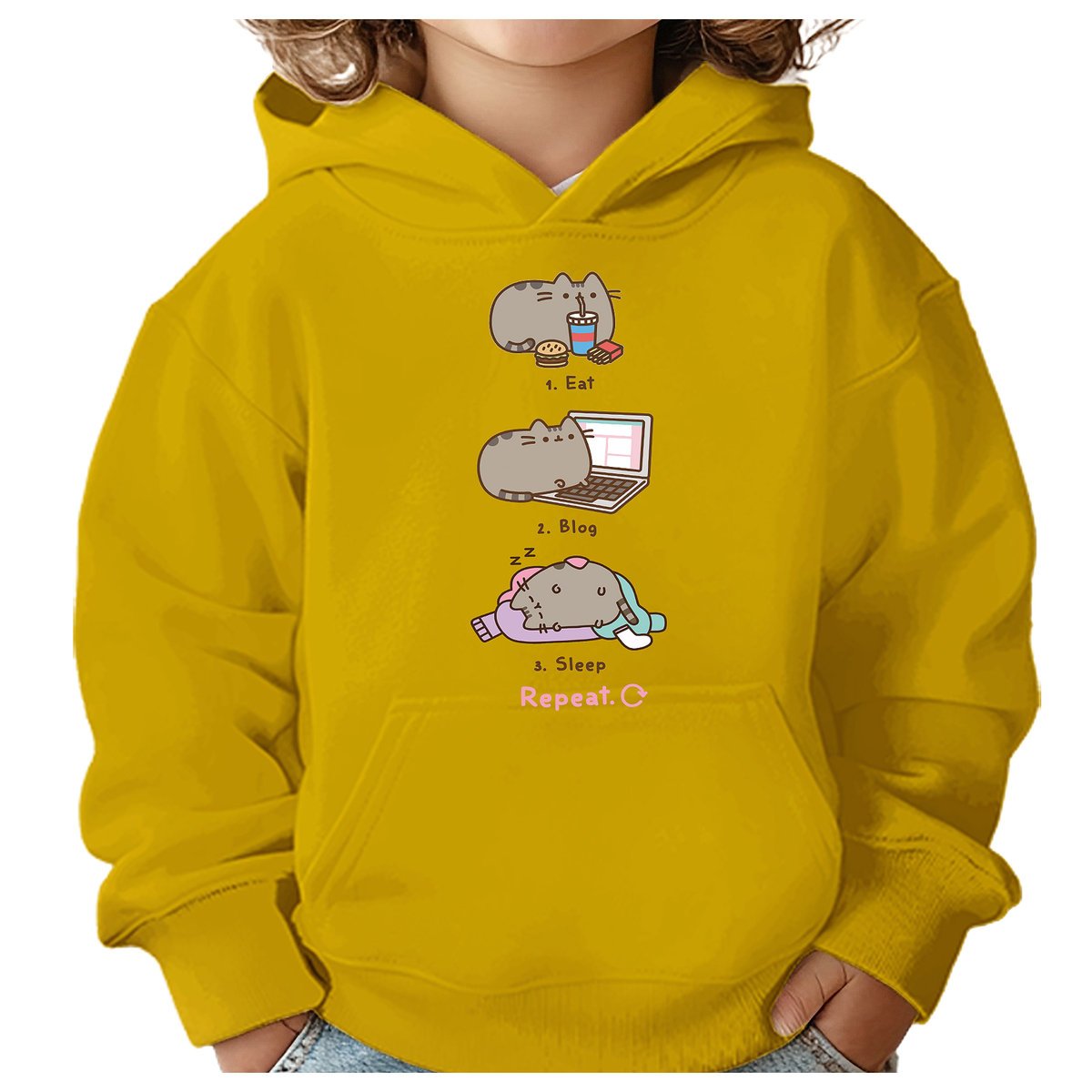 BLUZA DZIECIĘCA PUSHEEN KOT 110-116 DLA DZIEWCZYNKI CHŁOPCA PREZENT