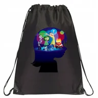 Torby szkolne - P183 PLECAK WOREK NA BUTY W GŁOWIE SIĘ NIE MIEŚCI INSIDE OUT CZARNY - miniaturka - grafika 1