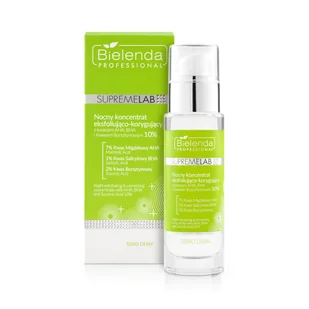 Bielenda PROFESSIONAL SUPREMELAB SUPREMELAB NOCNY KONCENTRAT EKSFOLIUJĄCO-KORYGUJĄCY 30ML 5902169048044 - Kremy do twarzy - miniaturka - grafika 1