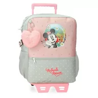 Plecaki - Joumma Disney Minnie Wild Nature Plecak z wózkiem Zielony 25x32x12 cms Poliester 9,9L, Zielony, Plecak z wózkiem - miniaturka - grafika 1