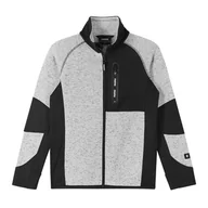 Bluzki dla dziewczynek - Bluza polarowa dziecięca Reima Liukuen melange grey - 134 - miniaturka - grafika 1