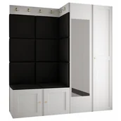 Meble do przedpokoju - Garderoba szafka na buty do przedpokoju RAMIKO 9 panele tapicerowane - miniaturka - grafika 1