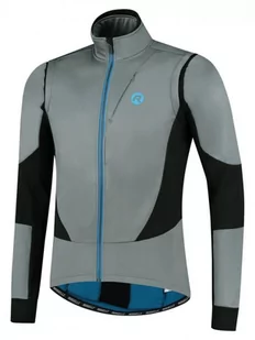 Męska Kurtka Rowerowa Rogelli Winterjacket Brave | Grey/Black/Blue - Rozmiar M - Kurtki męskie - miniaturka - grafika 1