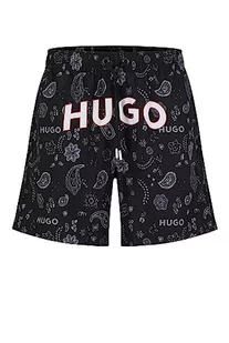 HUGO Szorty kąpielowe, czarny, XS - Kąpielówki męskie - miniaturka - grafika 1