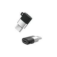 Adaptery i przejściówki - XO XO adapter NB149-A microUSB - USB-C czarny 8_2256893 - miniaturka - grafika 1