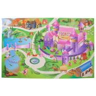 Maty edukacyjne - Sun Baby Mata Castle z autkami 120x80 cm B05.052.1.1 - miniaturka - grafika 1