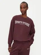 Bluzy damskie - Athlecia Bluza Giannis W Crew Neck EA243363 Bordowy Regular Fit - miniaturka - grafika 1