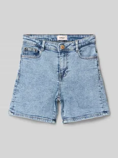 Szorty jeansowe o kroju regular fit z mieszanki bawełny model ‘PHINE’ - Spodnie i spodenki dla dziewczynek - miniaturka - grafika 1