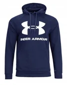 Bluzy męskie - UNDER ARMOUR OCIEPLANA MÄSKA BLUZA Z KAPTUREM BAWEĹNA / XXL - miniaturka - grafika 1