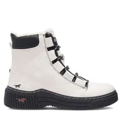 Botki damskie - Botki Mustang 1436-605-203 Biały - miniaturka - grafika 1