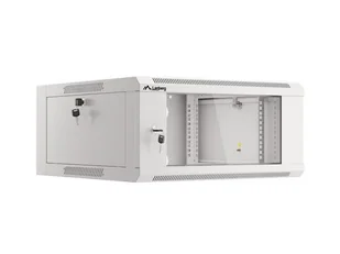 Szafa instalacyjna lanberg rack wisząca 19" 4u 600 drzwi szklane szara (złożona) WAFA-5604-10S - Szafy rack - miniaturka - grafika 1