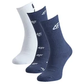 Skarpetki dla dzieci - Skarpetki casual za kostkę (3-pack) chłopięce 4F 4FJWAW25USOCM391-90A Wielokolorowy 38-40 - 4F JUNIOR - miniaturka - grafika 1