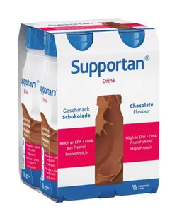FRESENIUS KABI Supportan drink o smaku czekoladowym 4 x 200 ml - Żywienie medyczne - miniaturka - grafika 1