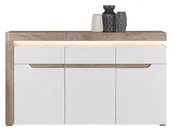 Inne meble do salonu - Komoda Irma Im04 152X89X39 Cm Biała W Połysku - miniaturka - grafika 1