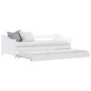 Łóżka - vidaXL Rozkładana rama łóżka/sofy, biała, drewno sosnowe, 90x200 cm - miniaturka - grafika 1