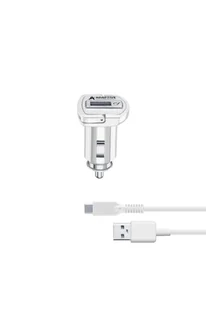 Cellular Line CELLULAR Adaptive Fast Car Charger Kit CBRSMKIT15WTYCW - Ładowarki samochodowe - miniaturka - grafika 1
