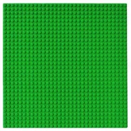 Klocki - Płyta Konstrukcyjna Bazowa Do Klocków Podstawka Do Budowania Zielona - miniaturka - grafika 1