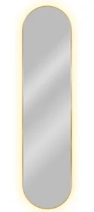 Złote nowoczesne lustro led 155x40 cm P8-F72 - Lustra Złote nowoczesne lustro led 155x40 cm P8-F72 - Lustra - miniaturka - grafika 1