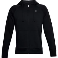 Bluzy sportowe męskie - Bluza męska Under Armour  Rival Fleece FZ Hoodie Dynamic black L - miniaturka - grafika 1