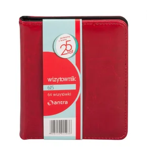 Antra Wizytownik 64 dwuklatkowy 615 czerwony - Wizytowniki - miniaturka - grafika 3