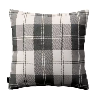 Dekoria Poszewka Kinga na poduszkę krata czarno-biała 50 × 50 cm Edinburgh 102-115-74 - Poszewki na poduszki - miniaturka - grafika 1