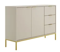 Komody - Komoda na nóżkach w stulu glamour kaszmir + złoty B0-G08 - miniaturka - grafika 1