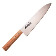 Noże kuchenne - Masahiro Nóż Sankei Chef 180mm brązowy [35922] uniwersalny Nóż Sankei Chef 180mm brązowy [35922] uniwersalny - miniaturka - grafika 1