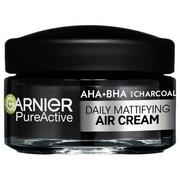 Kremy do twarzy - Garnier Pure Active AHA + BHA Charcoal Daily Mattifying Air Cream krem do twarzy na dzień 50 ml unisex - miniaturka - grafika 1