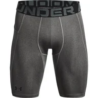 Spodenki męskie - Męskie Spodenki kompresyjne UNDER ARMOUR UA HG ARMOUR LNG SHORTS 1361602-090 – Szary - miniaturka - grafika 1