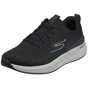 Skechers Męskie trampki 220536 BLK, czarny syntetyczny/tekstylny, 8 UK - Trampki męskie - miniaturka - grafika 1