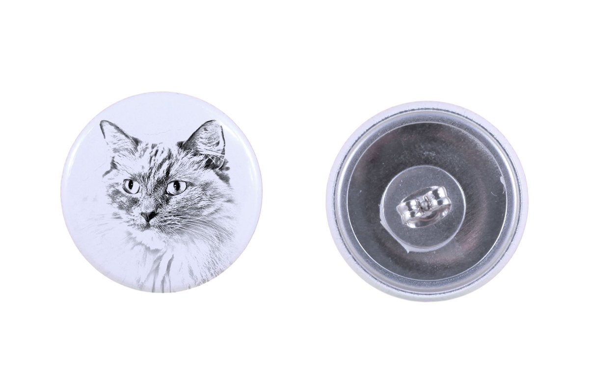 Ragdoll - kolczyki z ukochanym kotem, własne foto, idealny gadżet dla miłośników kotów marki Art.-Dog