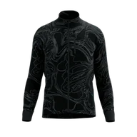 Kurtki męskie - COMPRESSPORT Kurtka biegowa męska HURRICANE WINDPROOF JACKET AURORA black/aurora - miniaturka - grafika 1