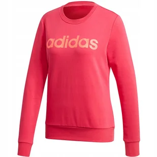 Bluza damska adidas Essentials Linear Crewneck różowa GD2955 2XS - Bluzy damskie - miniaturka - grafika 1
