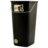 Kosze na śmieci - Prosperplast Keden kosz na śmieci compacta q basic - czarny recykling* 25 l - miniaturka - grafika 1