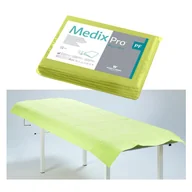 Kosmetyczne akcesoria jednorazowe - Prześcieradło jednorazowe 77cm x 210cm limonkowe podfoliowane 54g MedixPro 5szt - miniaturka - grafika 1