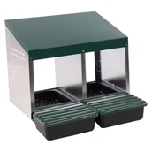 Karmniki dla ptaków - Gniazdo Julie do pomieszczeń, dla 2 kur, zielone Lumarko! - miniaturka - grafika 1